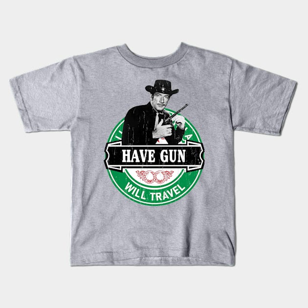 Have Gun - Will Travel - Richard Boone - 50s/60s Tv Western Kids T-Shirt by modar siap